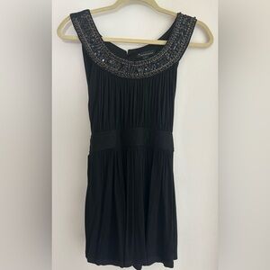 Black Sequin Detail Dress